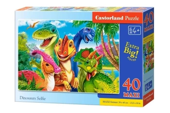 Puzzle 40 Dinosaurs Selfie CASTOR - Castorland