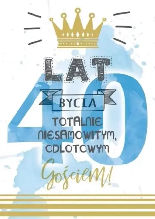 Karnet B6 PR-105 Urodziny 40 - Kukartka