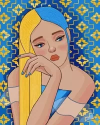 Malowanie po numerach - Niewzruszony 40x50cm - Ideyka