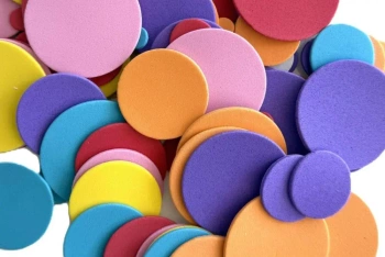 Naklejki z pianki Kółka - Brewis