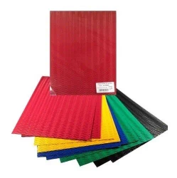 Tektura falista 3D kolorowa 25x35cm 10 arkuszy - Galeria Hobby