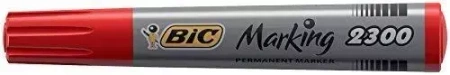 Marker Permanentny Eco ścięty czerwony (12szt) - BIC