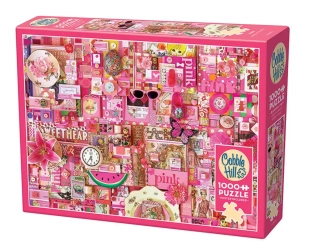 Puzzle 1000 Pomaluj mój świat na kolor różowy 112206 - Cobble Hill
