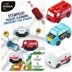 Stempelki Pojazdy alarmowe 3szt. KIDEA - DERFORM
