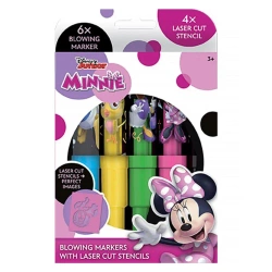 Markery dmuchane Minnie 6 sztuk + szablony - Alba Moli
