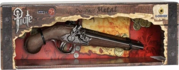 Metalowy pistolet pirata - Gonher