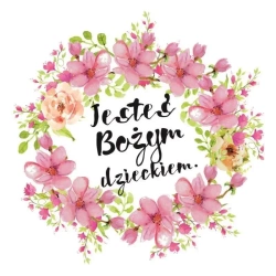 Podstawka korkowa - Jesteś Bożym dzieckiem - Szaron