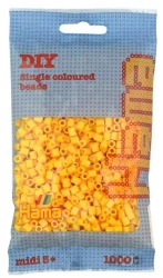 Hama midi 1000 koralików wor.żółty 07038