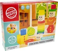 Heros Drewniany zestaw - Figurki z klocków 21 elementów - Tactic