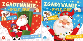 PAKIET ŚWIĄTECZNY 3w1 Zgadywanie-doklejanie Magia świąt - Opracowanie zbiorowe