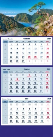Kalendarz 2026 trójdzielny Sosenka - praca zbiorowa