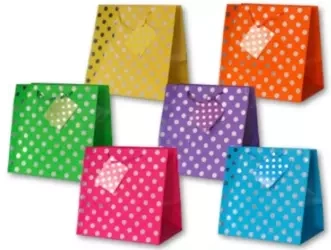 Torebka ozdobna złocona PL-5Z midi GROCHY - Panorama