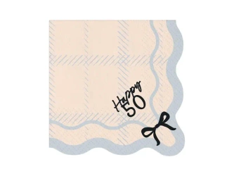 Serwetki Happy 50 33x33cm 12szt - PartyDeco