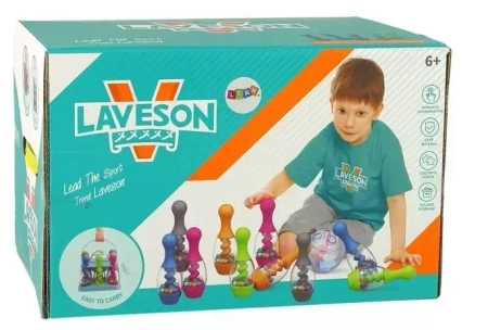 Kręgle ze świecącą kulą - Leantoys