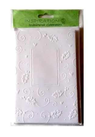 Karnety tłoczone + koperty 5szt Jemioła - Galeria Hobby