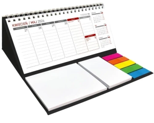 Kalendarz 2026 z notesem tygodniowy czarny - Wydawnictwo Wokół nas