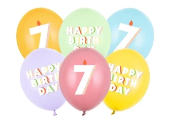Balony 7 mix 30cm 50szt - PartyDeco