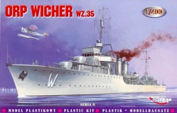 Okręt ORP Wicher wz. 36 Polski Niszczyciel II WŚ - Mirage Hobby