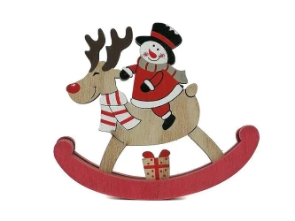 Bałwanek drewniany 15x12cm - ADAR