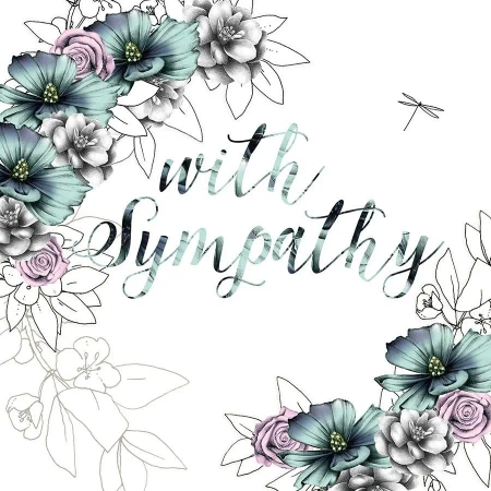 Karnet Swarovski kwadrat CL1420 Z wyrazami sympati - Clear Creations