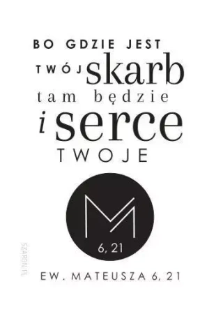 Magnes na lodówkę - Bo gdzie jest twój skarb - Szaron