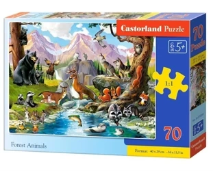 Puzzle 70 Forest Animals CASTOR - Castorland