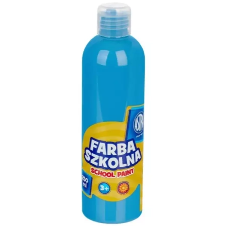 Farba szkolna naturalna tempera Astra 250 ml niebieska - ASTRA art-pap