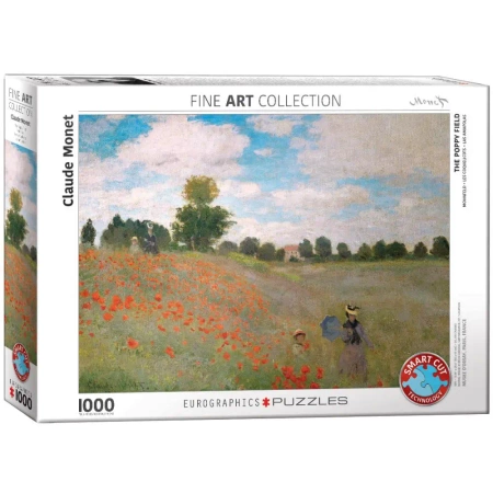 Puzzle 1000 The Poppy Field by Monet 6000-0826 - Eurographics