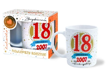 Kubek Premium Urodziny 18 - Kukartka