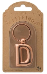Metalowy brelok do kluczy litera D Keyring - IF