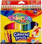 Kredki ołówkowe trójkątne Colorino Kids 24 kolory - PATIO