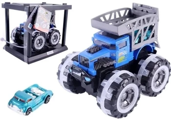 Pojad w klatce - Monster niebieski z autkiem - Pro Kids