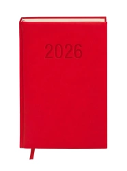 Kalendarz 2026 A5 Colorfix DNS czerwony - -