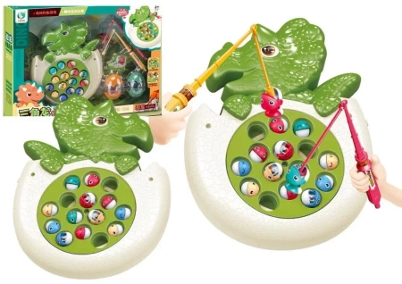 Łowienie rybek z dźwiękiem dinozaur - Leantoys