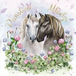 Karnet KW ślub konie - Henry