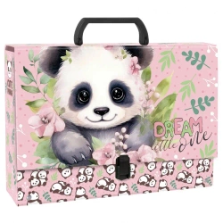 Teczka z rączką gruba Panda 10 DERFORM