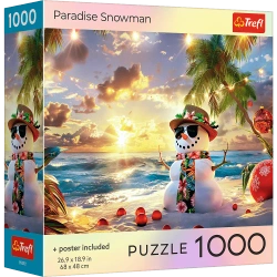 Puzzle 1000 USA Collection: Paradise Snowman TREFL