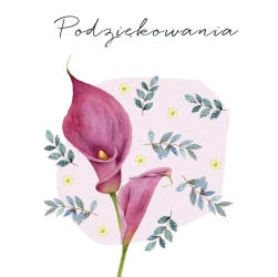 Karnet Swarovski kwadrat CL4519_PO Dziękuję - Clear Creations