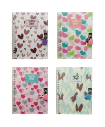 Pamiętnik z kłódką w serca MIX - SWEDE