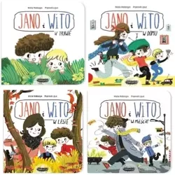 Jano i Wito. W trawie. W domu. W lesie. W mieście - Wiola Wołoszyn, Przemysław Liput (ilustr.)