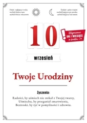 Karnet Urodziny wymienne cyfry - Armin Style