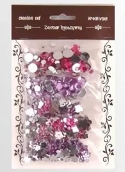 Zestaw kamyczków różowo fioletowych 35g - Galeria Hobby