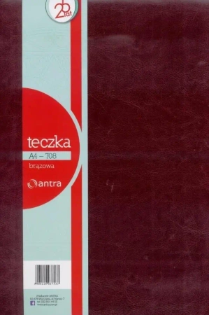 Teczka A4 708 czerwona - Antra