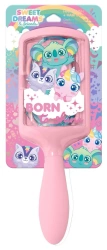 Szczotka do włosów z gumkami Sweet Dreams KL11678 - Kids Euroswan