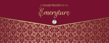 Karnet lux z okazji przejścia na emeryturę - Armin Style