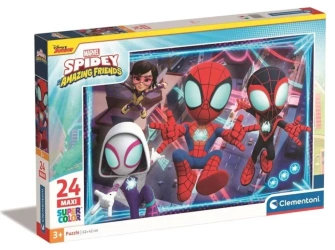 Puzzle 24 Maxi Super Kolor Marvel Spidey - Clementoni