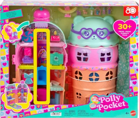 LALKA POLLY POCKET LODOWY DESER domek, zestaw do zabawy dla dzieci +4 lata