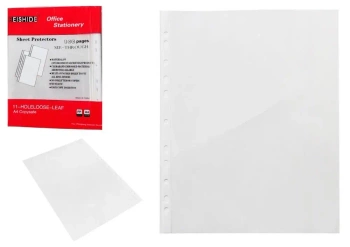 Koszulki na dokumenty transparentne A4 100szt - Leantoys
