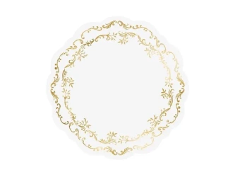 Podkładki pod talerze złoty Ornament 6szt - PartyDeco
