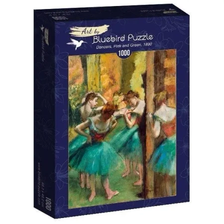 Puzzle 1000 Różowa i zielona tancerka, Degas - Bluebird Puzzle